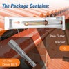 10 Pcs 5 Inch Gutter Hangers with a Pre-Inserted Rust