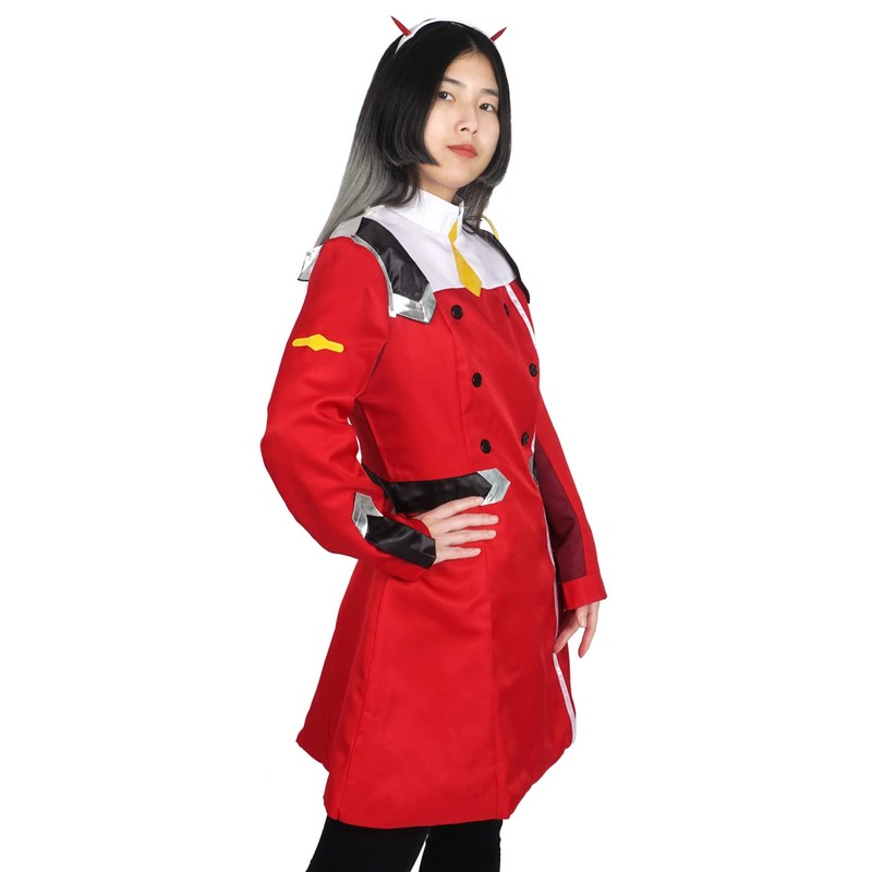 CoolChange Zero Two Cosplay Costume Uniform with Headband for Darling