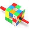 Yealvin 3×3 Hollow Magnetic Magic Cube, Void Speed Cube Brain