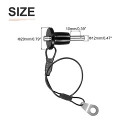 DTGN 5mmx10mm(DxL) Quick Release Pin - Good for Quickly Connecting Hooking Up Components - 304 Stainless Steel Grip Push-Button Ball Locking Pins with Wire - Silver