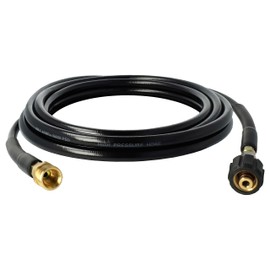 vhbw 5m Extension Hose Compatible with King/Top Craft up to 2013 Pressure Washer with M22 x 1.5 Thread Connection, Black