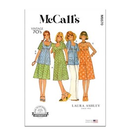 MCCALLS Sewing Pattern M8570U5 Misses' Dress, Jumper and Top by Laura Ashley U5 (16-18-20-22-24)