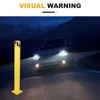 Safety Bollard Post, 42"×4.5" Yellow Steel Bollard merges Parking Bollard,Safety