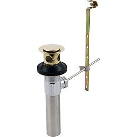 Delta Faucet RP26533PB Metal Drain Assembly with Less Lift Rod and Knob for Bathroom, Polished Brass