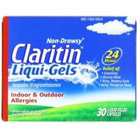 Claritin 24 Hour Allergy Liqui-Gels, 30 Count