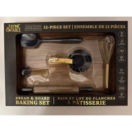 Thyme And Table 12 Piece Bread Baking Set NIB With Cutting Board