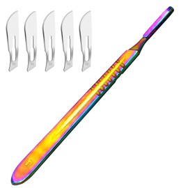 AAProTools Scalpel No 4 Multi Rainbow With 5X Blades