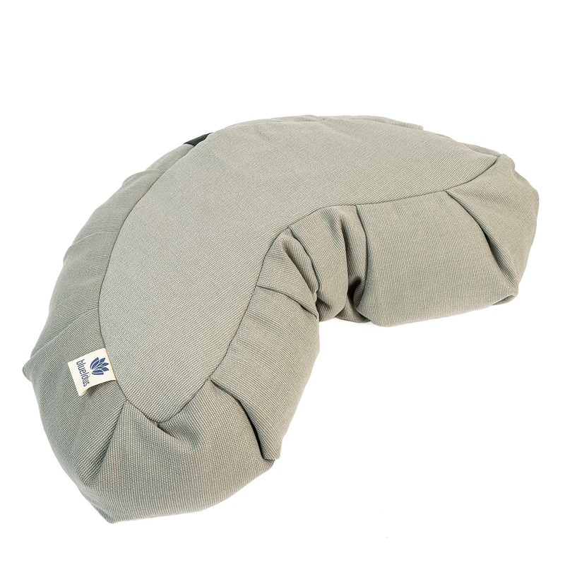 Blue Lotus Crescent Meditation Cushion