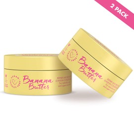Umberto Giannini Banana Butter Leave-In Conditioner, Vegan, Cruelty Free & Silicone Free Leave-In Conditioner for Curly or Wavy Hair, 2 Pack