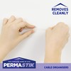 Permastik Removable Adhesive Wire Clips, Holds 0.6 Pounds Each, 108
