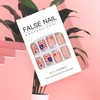 Press on Nails Square Short Independence Day 24Pcs Glossy Full
