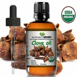 Mayan's Secret USDA Certified Organic Pure Clove Stem Essential Oil - Pure and N