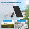 Outdoor Security Camera WiFi Battery Powered Solar Charging HD Night