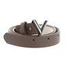 VALENTINO Round Women's Belt W110 Taupe - Can be Shortened,