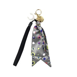 BONBON STRAP - Canes Strap Cane Strap Stick Charm Key Charm Keychain Cell Phone Strap Scarf Charm Cane String, french dot light grey
