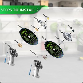 IRONHIT 9" x 20T Chainsaw Tooth Brush Cutter Blades, 9" x 36 Teeth Carbide Tipped Blades, 10" x 80T Carbide Tip Blades,Trimmer Blades (3 Blades)