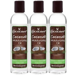 Cococare Aceite hidratante de coco de 8.5 onzas (260 ml) (paquete de 3)