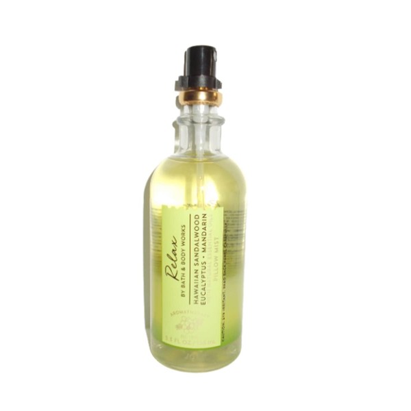 Bath and Body Works Aromatherapy Relax Sandalwood Eucalyptus Mandarin Pillow Mist 5.3 Ounce Spray Summer 2020 Collection