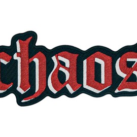 Chaos Embroidered Iron On Sew On Patch