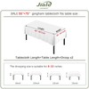JIALE - Mantel rectangular de cuadros de algodón y lino