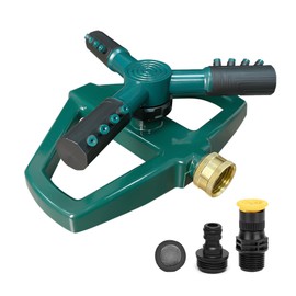 MOSIKEN Sprinkler for Yard, Rotating Garden Sprinkler for Large Area Coverage, Lawn and Yard Adjustable Sprinklers