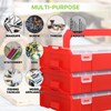 Magshion 3-layer Stackable Tool Box, Storage & Organizer Box with