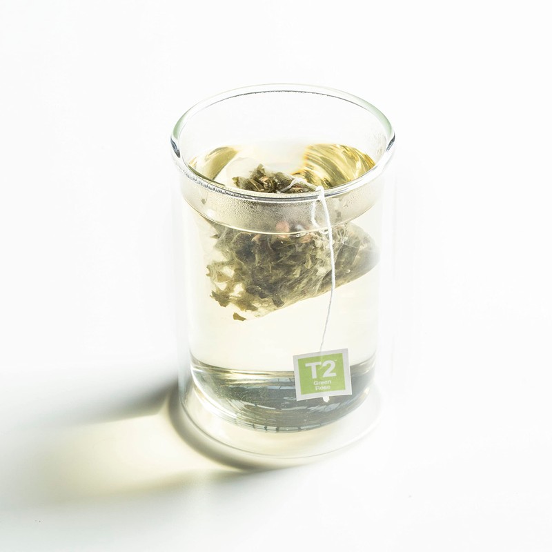 T2 Tea Green Rose, Green Tea Bag in Gift Cube,