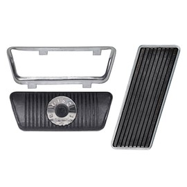 Auto Krafters Compatible/Replacement For Gas-Brake Pedal Pads Kit 1965-67 Mustang Automatic Transmission Disc Brakes 1967 Cougar (EB65MUPEDST-ATDISC)