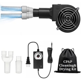 CPAP Hose Dryer for Dual or Single Tubing, CPAP Tube Dryer.Universal Tube Blower Fan for 15mm/22mm Hoses, with Adjustable Speed & Storage Bag.for Home and RV use