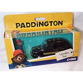 Corgi classic PADDINGTON Black London Taxi and Figure 1:36 scale diecast model