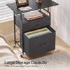 Printer Stand, Printer Table with Drawers, Mobile Filing Cabinet with