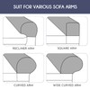 SEWACC 2pcs Sofa Arm Covers Stretchy Couch Arm Protectors for