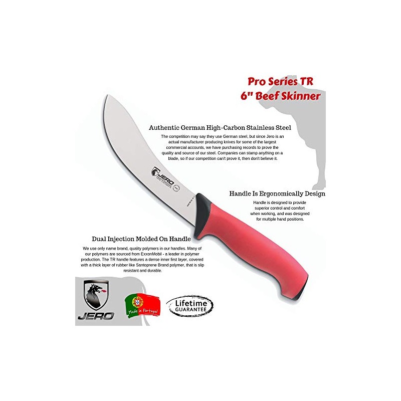 Jero Pro Series TR 6" Beef Skinning Knife - Commercial