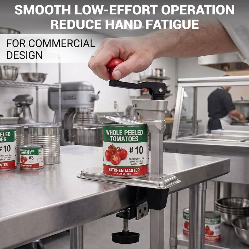 Commercial Can Opener, Heavy Duty Manual Table Mount for #10