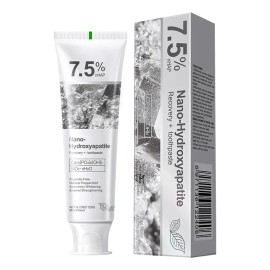 1 Unidad Recovery+ Blanqueador con 7.5% Hidroxiapatita Nano | Elimina Manchas de Tabaco/Café, Placa Dental | Libre de Flúor, Refuerza Esmalte, Frescor Menta 120g