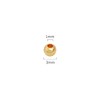 BEADIA 14K Gold Plated Round Spacer Beads 3mm 300pcs for