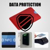 Pack of 16 Anti-Demagnetization Card Holders, 1 Piece Label Sticker,