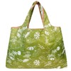 allydrew Large Foldable Tote Nylon Reusable Grocery Bag, Green Paradise