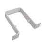 Rainwater Pipe/Downpipe Brackets - White Square Pipe Clips - Pack