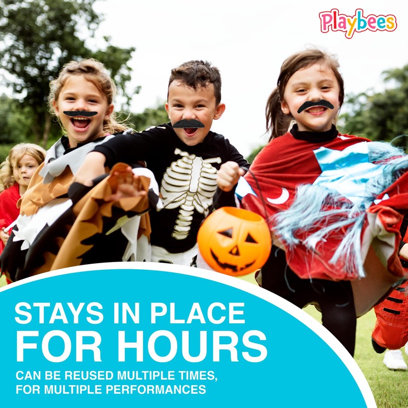 Playbees Fake Mustaches 12PK