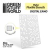 Green Stuff World Mylar Flexible Stencils - Digital Camo