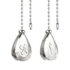 OMYZERO 2Pcs Ceiling Fan Pull Chain Set, 12Inches Decorative Fan