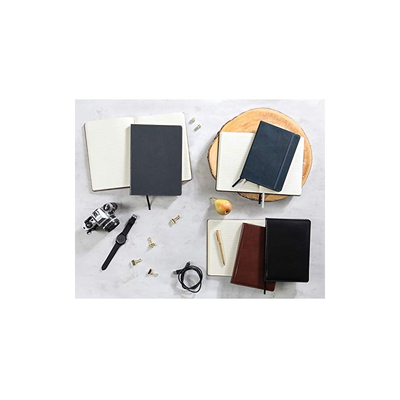 C.R. Gibson Brown Professional Leather Journal Notebook, 6" W x