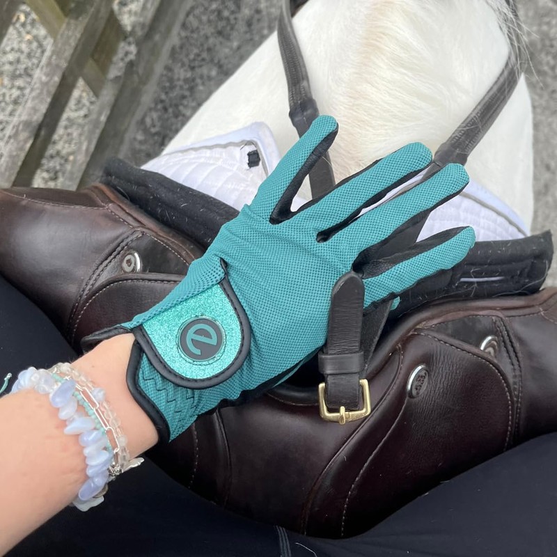 eGlove - eQUEST GripPro X-LITE Horse Riding Gloves - Lightweight,