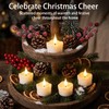 12 Pack Flameless Tea Light Candles with 6 hours Timer,