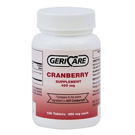 Geri-Care Cranberry Supplement, 100 Tablets 450 mg Each (Pack of 4)