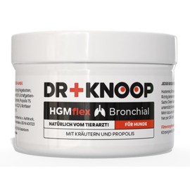 Bronchial Pulver Hund - häufig Frosch im Hals, röcheln, für freie Atemwege Atemfunktion Hund - 75 g - Alternative zum Hustensaft Hund - HGMflexBronchial von Tierarzt Dr. Knoop