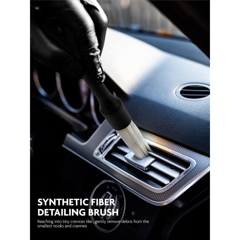 Fantasticlean 9PCS Car Interior Detailing Set, Microfiber Cloth & Applicator,