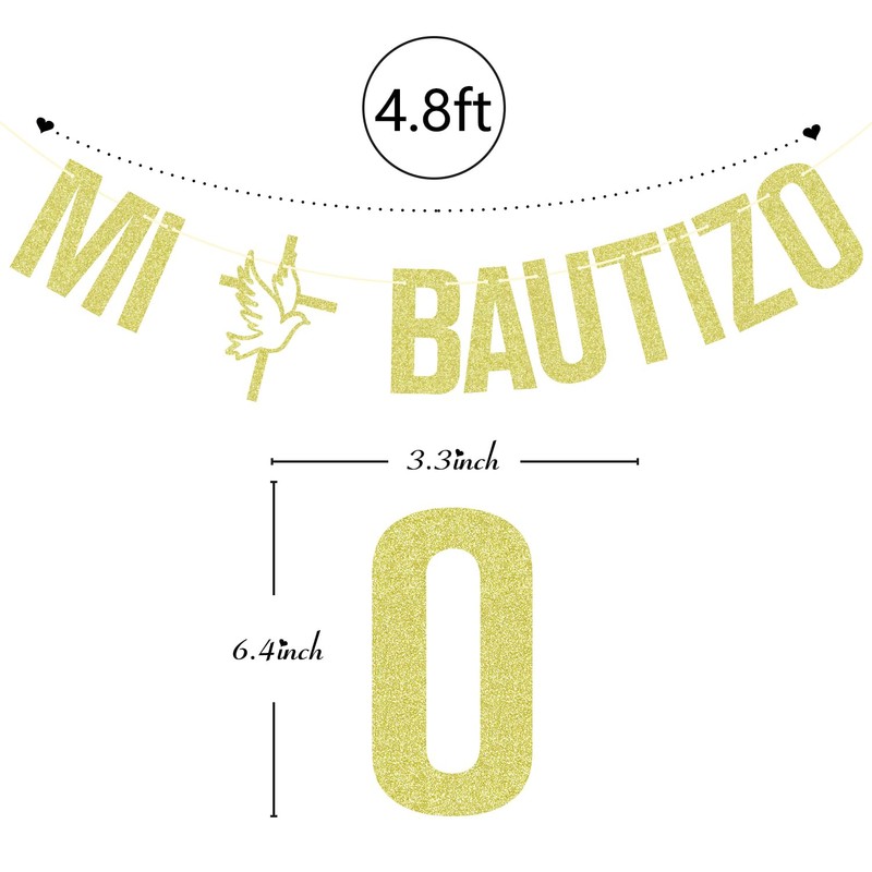 Mi Bautizo Banner, Spanish Baptism Garland, My Baptism, On Your