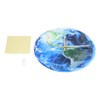 Earth Wall Clock Acrylic Silent Movement Accurate Cutting Stable Non